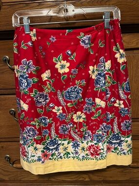 Talbots wrap around skirt size 10 perfect condition